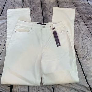 Gloria Vanderbilt Amanda vintage white slimming jeans NWT